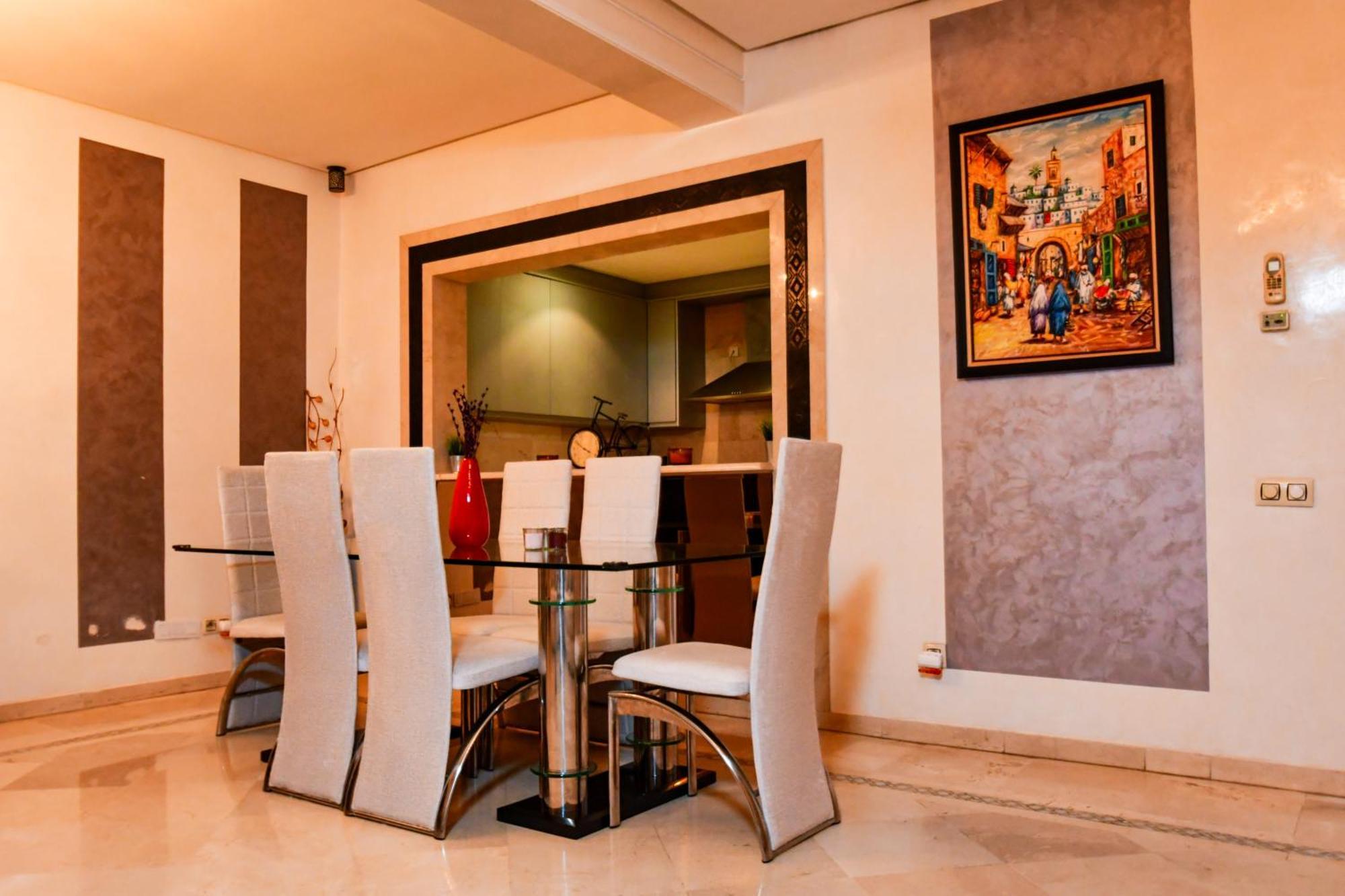 Appartement Haut Standing Gueliz Plaza Marrakesch Exterior foto