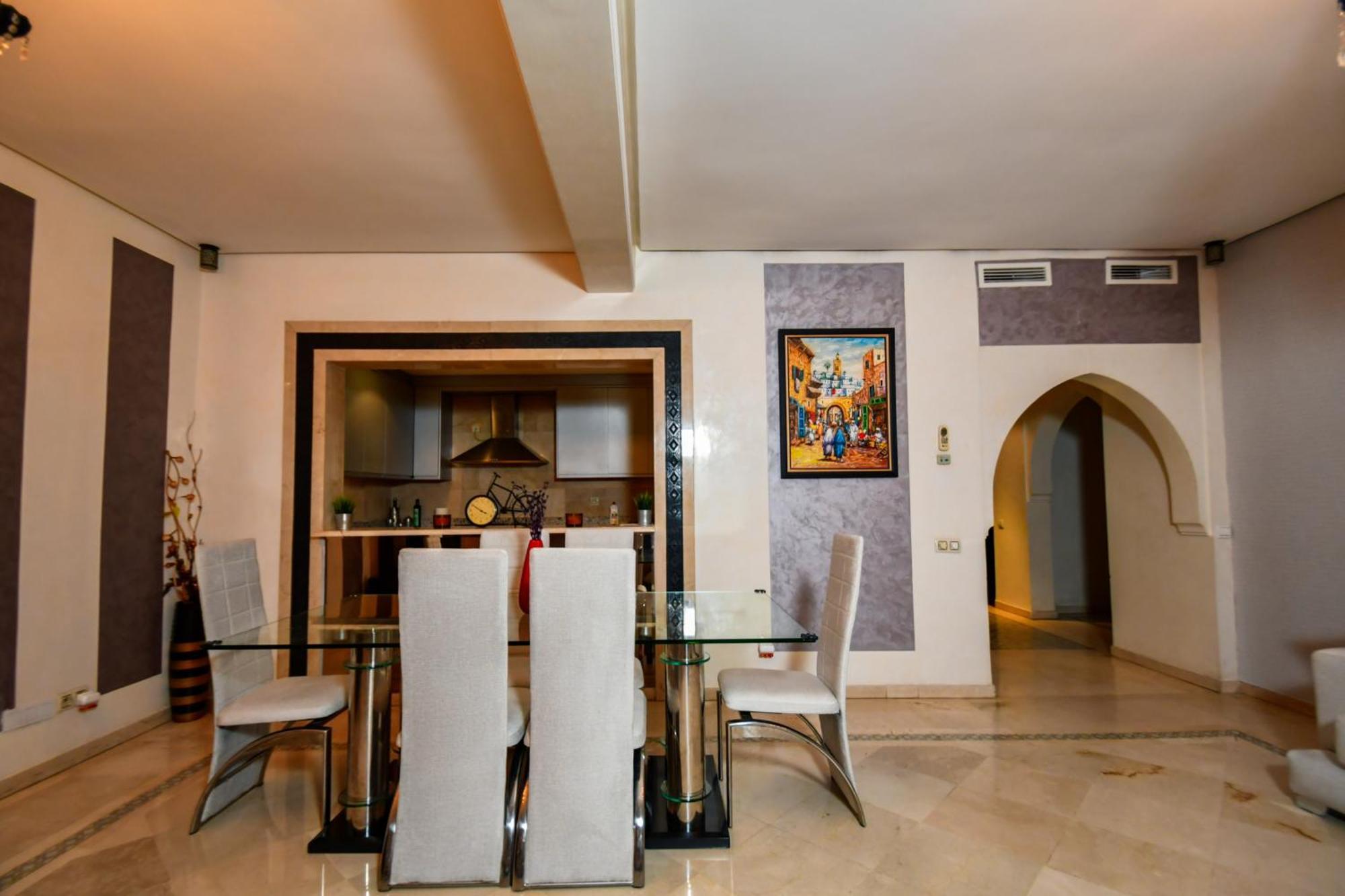 Appartement Haut Standing Gueliz Plaza Marrakesch Exterior foto