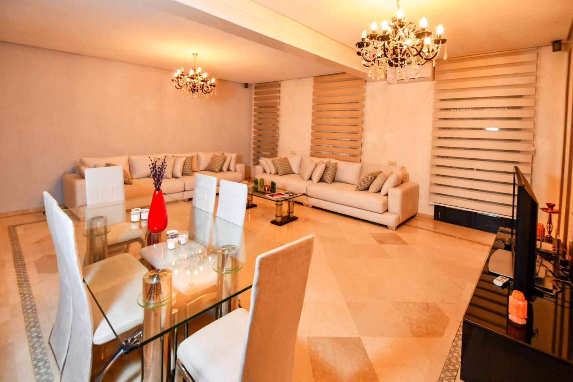 Appartement Haut Standing Gueliz Plaza Marrakesch Exterior foto