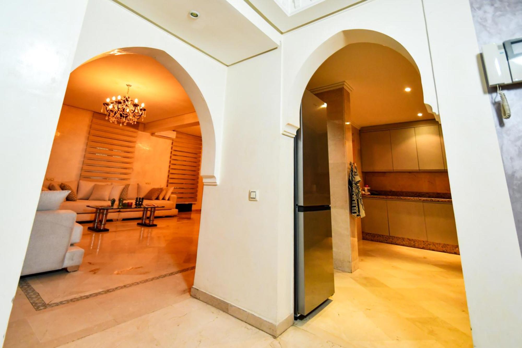 Appartement Haut Standing Gueliz Plaza Marrakesch Exterior foto